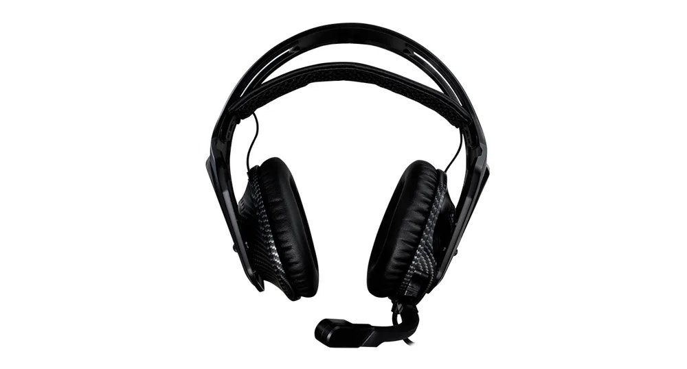 Diadema Game Factor HSG500 - Micrófono Removible, 3.5MM, Ultra Ligeras, Carbon Fiber Negro