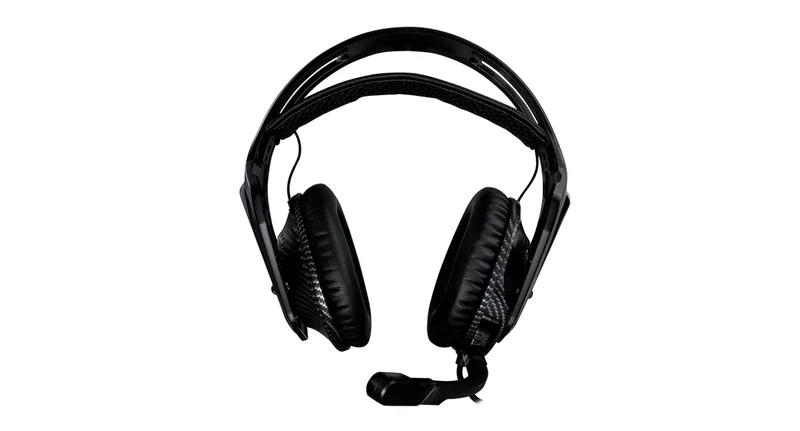 Diadema Game Factor HSG500 - Micrófono Removible, 3.5MM, Ultra Ligeras, Carbon Fiber Negro