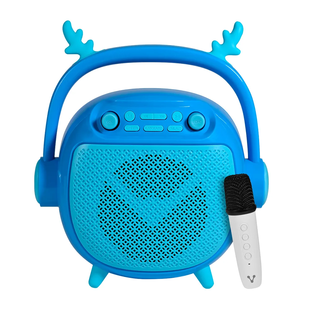 Bocina Vorago BSP-205 Bluetooth / MSD / Usb / 3.5MM Micrófono con Modos de Voz Color Azul 10 W BSP-205-BL