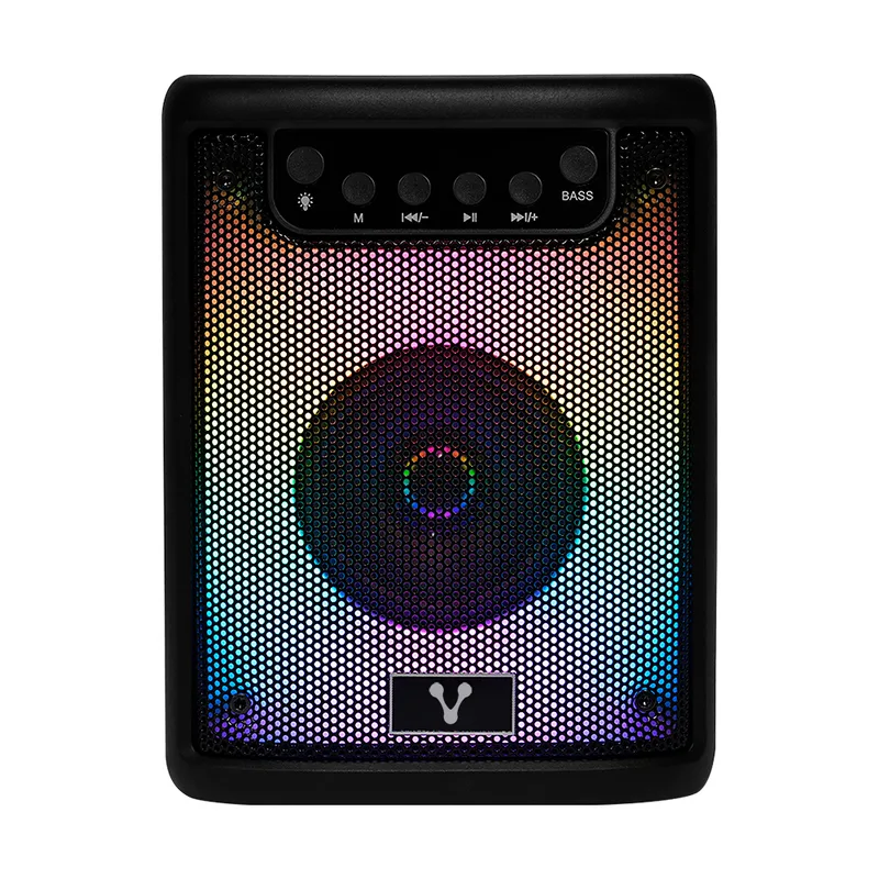 Mini Bafle Vorago KSP-180 Negro 3 Pulgadas 10WATTS RMS / Recargable / TWS BT 4HRS Carga Usb Tipo C 10 W