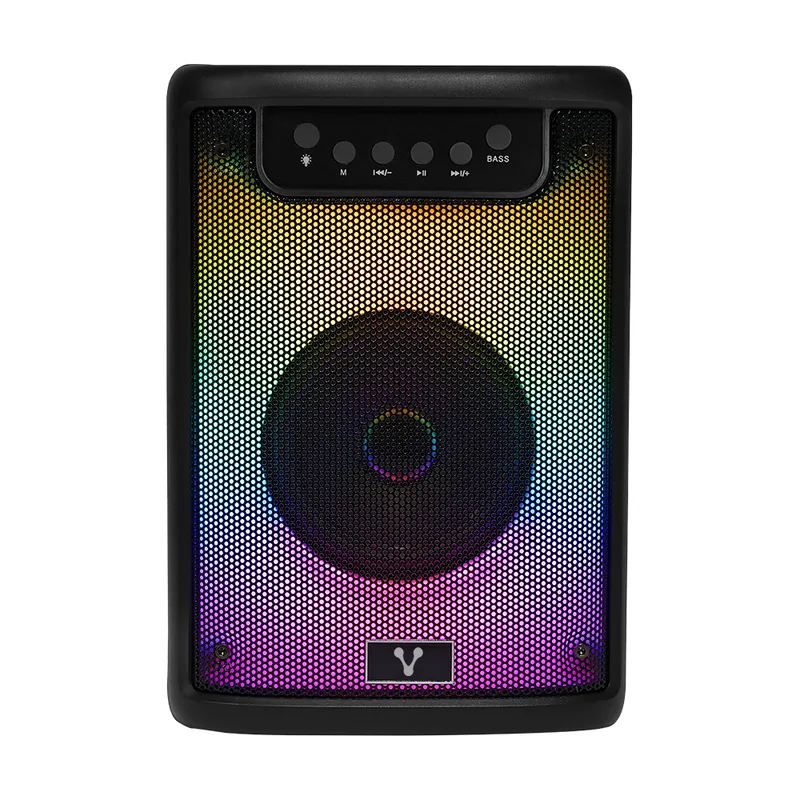 Mini Bafle Vorago KSP-205 Negro 4 Pulgadas 10WATTS RMS / Recargable / TWS BT 4HRS Carga Usb Tipo C 10 W