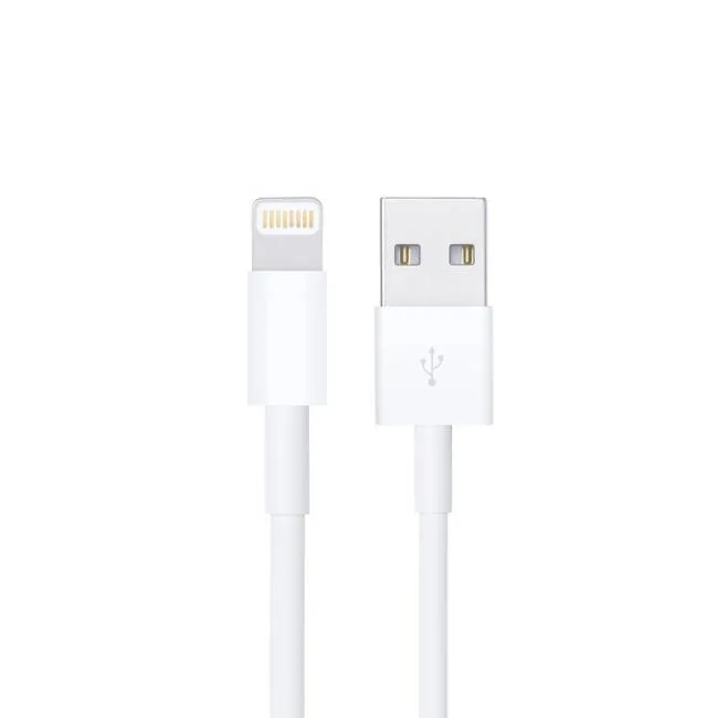 Cable USB A a LIGHTNING - color blanco. 1 metro de largo. Alta resistencia de materiales y carga rápida DB-G-USBLB DBUGG