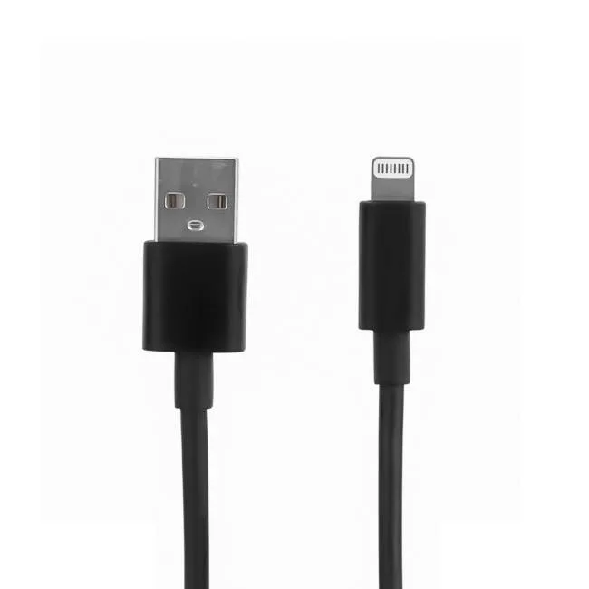 Cable USB A a LIGHTNING - color negro. 1 metro de largo. Alta resistencia de materiales y carga rápida DB-G-USBLN DBUGG