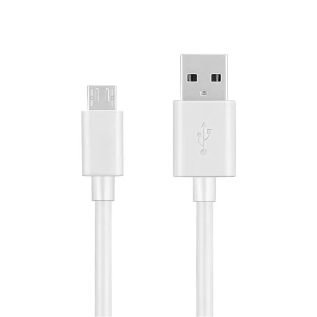 Cable USB A a MICRO USB V8 - color blanco. 1 metro de largo. Alta resistencia de materiales y carga rápida DB-G-USBMB DBUGG