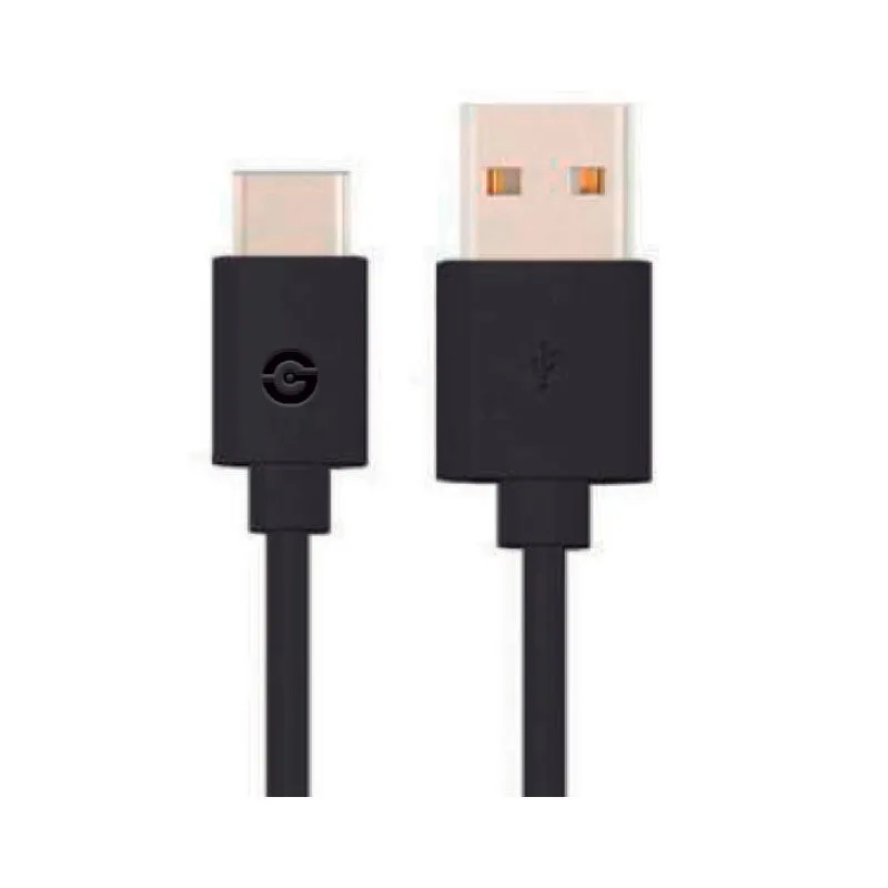 Getttech Cable Usb a Usb Tipo C - Ambas Conexiones Macho, Plug And Play, Mod. JL-3513 Negro