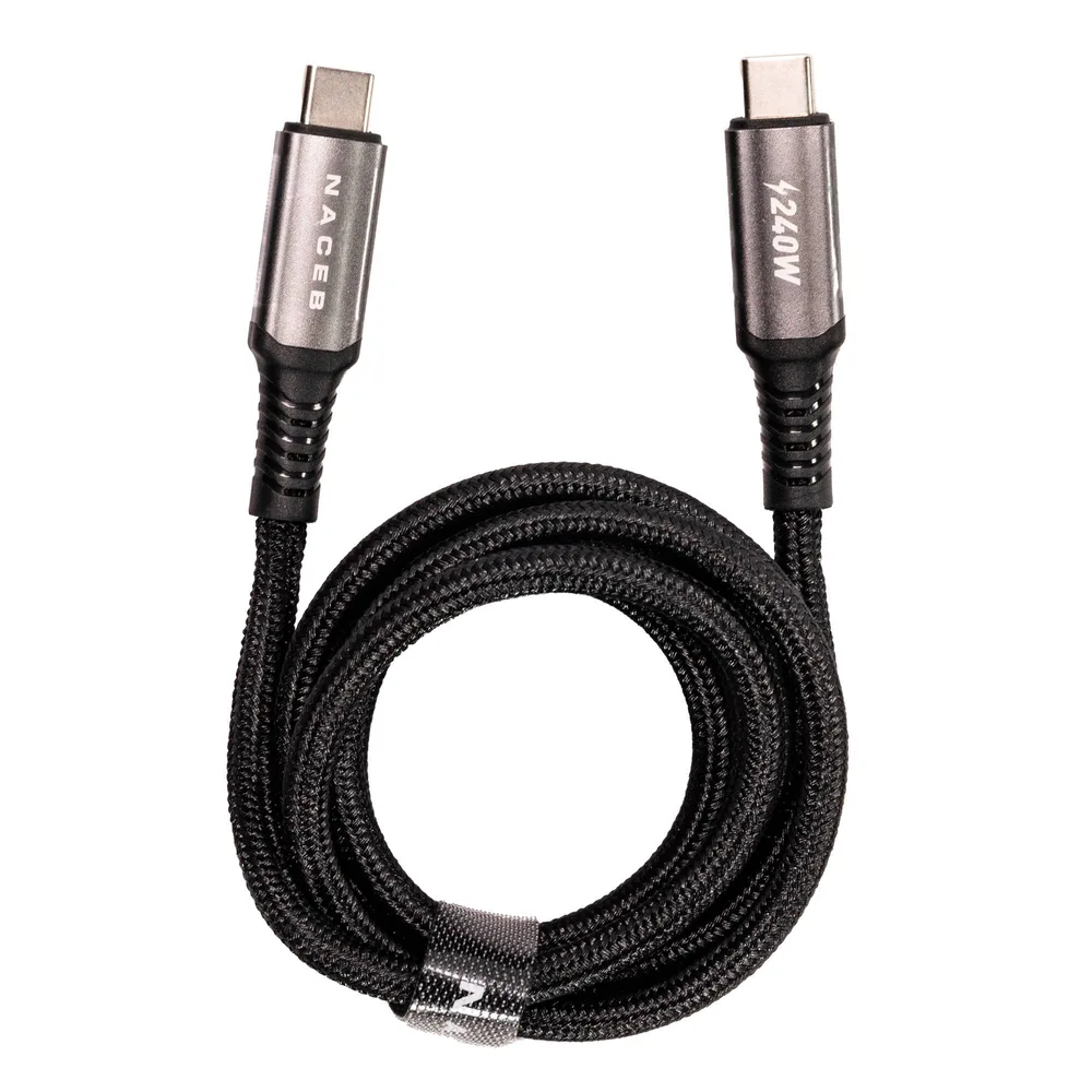 Naceb Cable Tipo-c a C 240W 1M NA-0142 Naceb Technology Negro