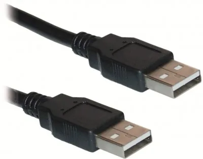 Cable USB tipo A-A BROBOTIX - USB A, 1, 8 m, Negro 206887