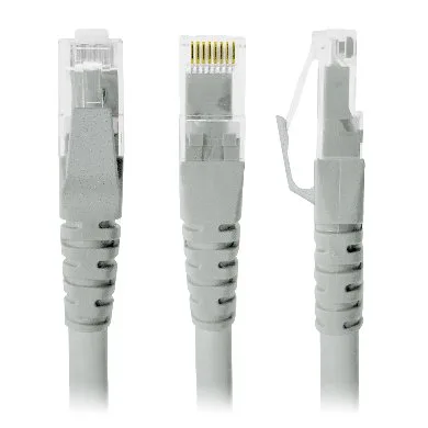 Cable de Red - Cat5e, 3 Mts, RJ-45, RJ-45, 100 cobre, Macho/Macho, contactos c/baño de oro, Gris, 497158 BROBOTIX