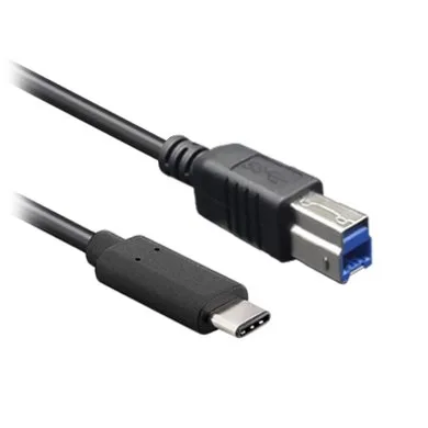 Cable USB V3.0 BROBOTIX 170302 - USB C, USB B, 1 m, Negro