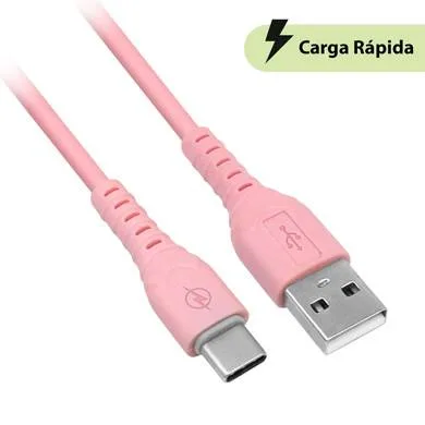 Cable Usb V3.0 Tipo a – Tipo C - 1 Metro, Rosa, Brobotix 6001608