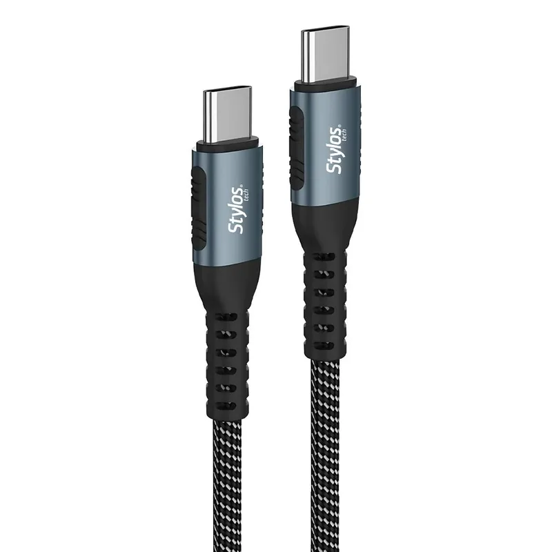 Cable Tipo C Stylos 100W 2m Negro STACC01B