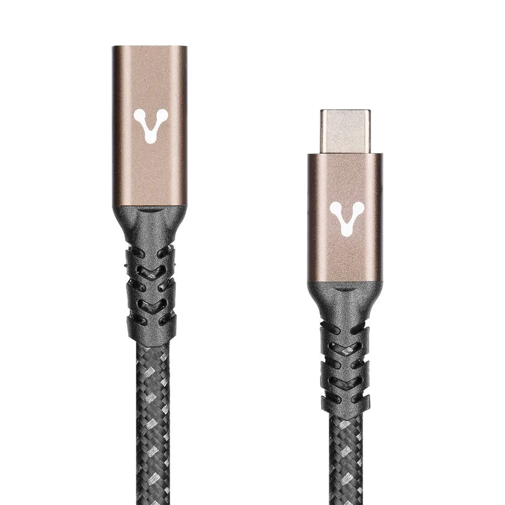 Cable USB Vorago CAB-127 Extensión USB tipo C - hasta 100W, 1m Negro