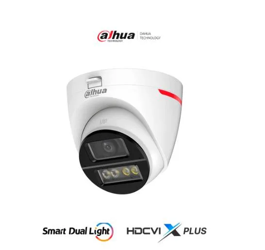 DAHUA DH-HAC-HDW1249XN-IL-A-PRO - Cámara Domo HDCVI 2MP WizColor/ HDCVI X PLUS/ Imagen 24 Horas a Color/ Corrección de Distorsión de Imagen mediante