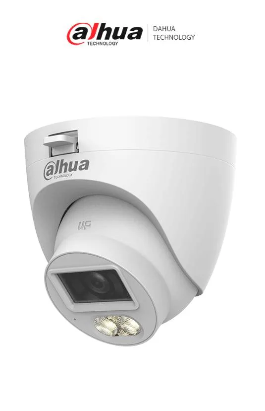 Cámara DAHUA HDW1500CLQN-IL-A-S3-DIP - cámara domo de 5 mp, iluminación dual + full color, lente de 2.8mm, 106°, 30 mts de ir, micrófono integrado,