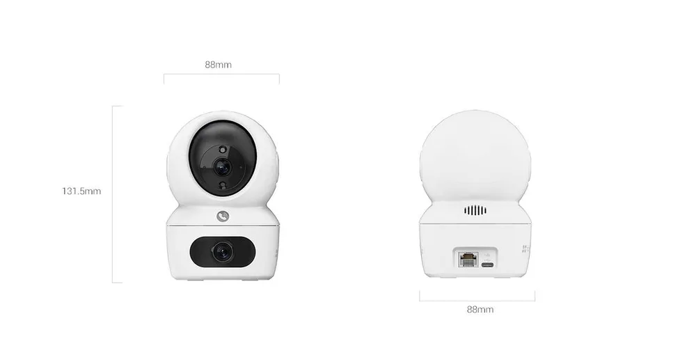 Cámara Wi-Fi de seguridad para el hogar EZVIZ H7C DUAL 2K+