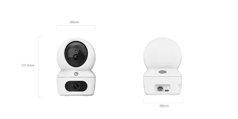 Cámara Wi-Fi de seguridad para el hogar EZVIZ H7C DUAL 2K+