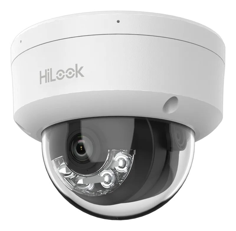 HiLook Series / Domo IP de 2 Megapixel (1080p) / Lente 2.8 mm / 30 mts IR / Micrófono Integrado / Exterior IP67 / PoE 1920 x 1080 Pixeles IPC-D120HA-U