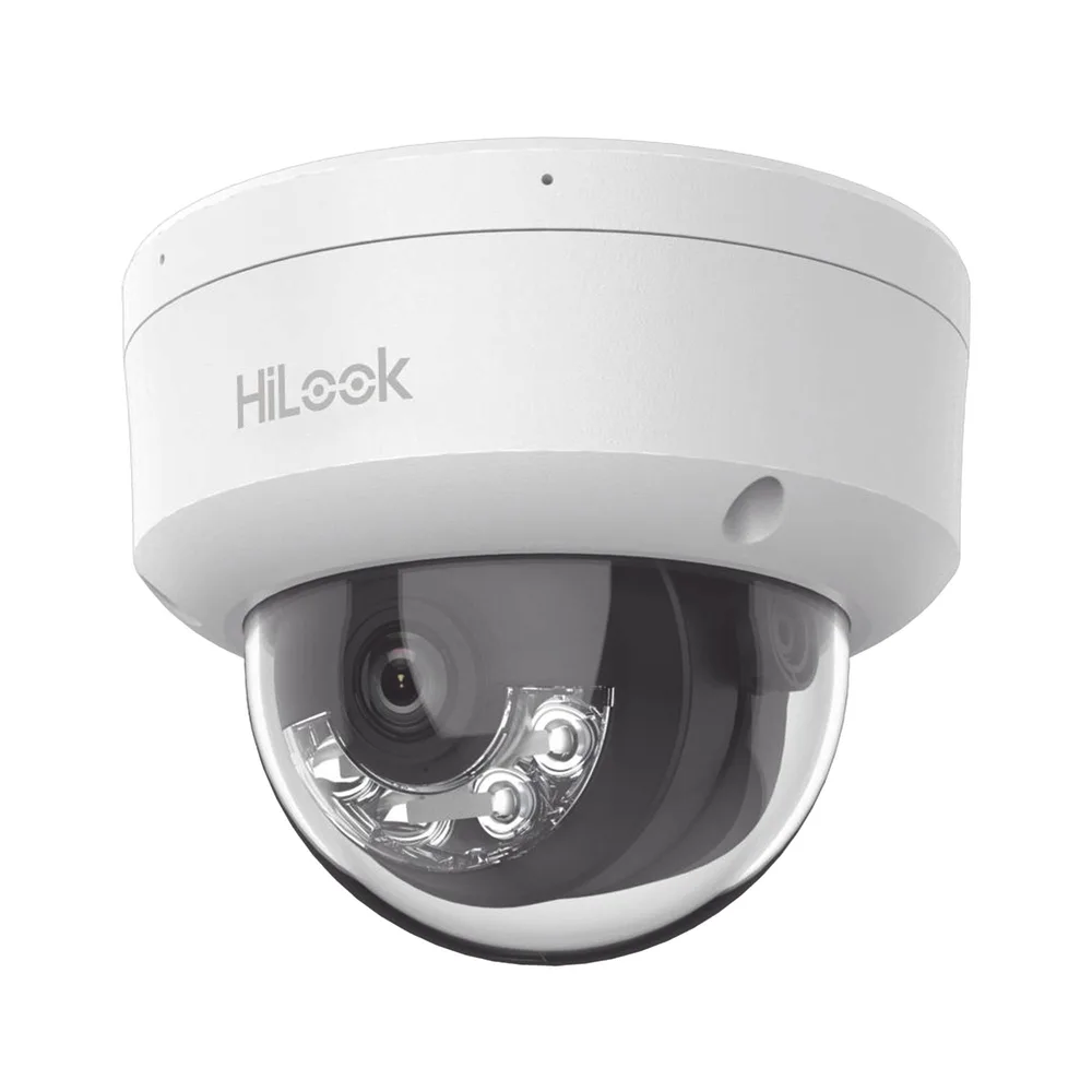 Domo IP de 4 Megapixel / Lente 2.8 mm / 30 mts IR / Micrófono Integrado / Exterior IP67 / PoE / WDR 120 / H.265+ / ONVIF HIKVISION IPC-D140HA-U