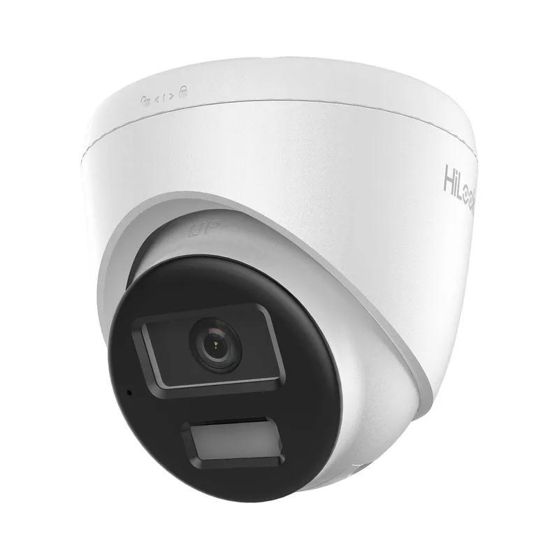Turret IP de 2mp/ Lente 2.8mm/ Ángulo de visión 101/ 20m IR/ 15m Luz Bca/ Micrófono Integrado/ ACUSENSE Lite/ Exterior IP67/ PoE/ dWDR/ H.265+ /