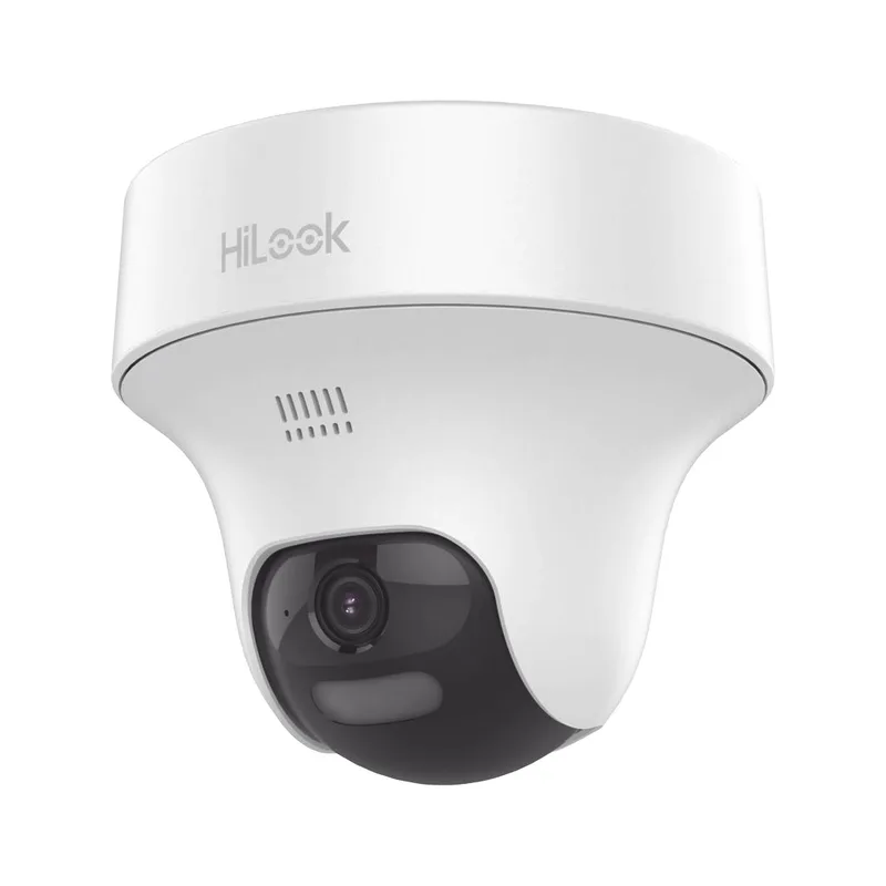 Turret PT TURBOHD 2mp / Lente 2.8 mm / 25 mts IR EXIR + 20 mts Luz Blanca / Micrófono y Bocina Integrado / dWDR/ Dual Light /ColorVu HILOOK 2 MP
