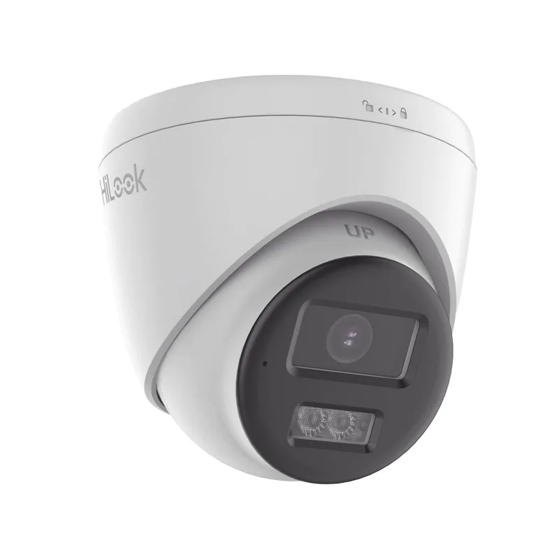 Turret TURBOHD 2 Megapixel (1080p) / Lente 2.8 mm / 40 mts IR EXIR + 40 mts Luz Blanca / Micrófono y Bocina Integrado / Exterior IP67 / dWDR HILOOK 2