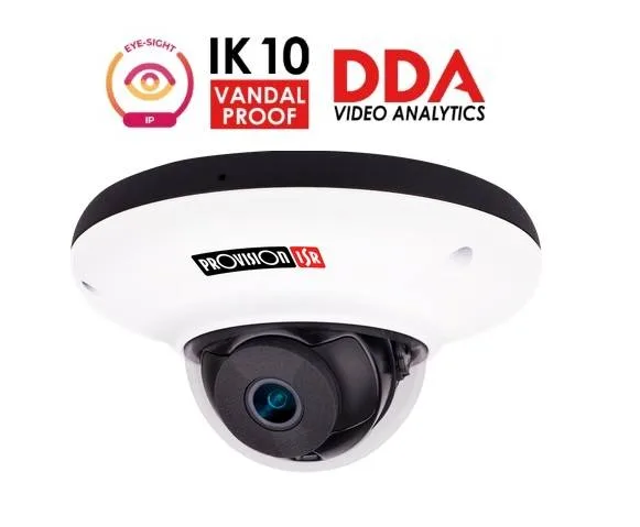 Camara antivandalica IP 2 MP - Lente 2.8mm (108°), de dia detecta hasta 40 mts/Reconoce: 8 mts/Idetifica: 4 mts, IR 10 mts, RF, CheckPoint, micro,