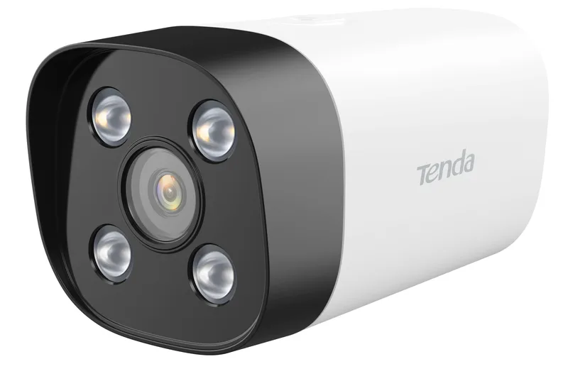 Camara formato bala con lente optico de 4MP (2560 * 1440) de alto rendimiento en interiores y exteriores - permite uso de NVR y monitoreo mediante IT7