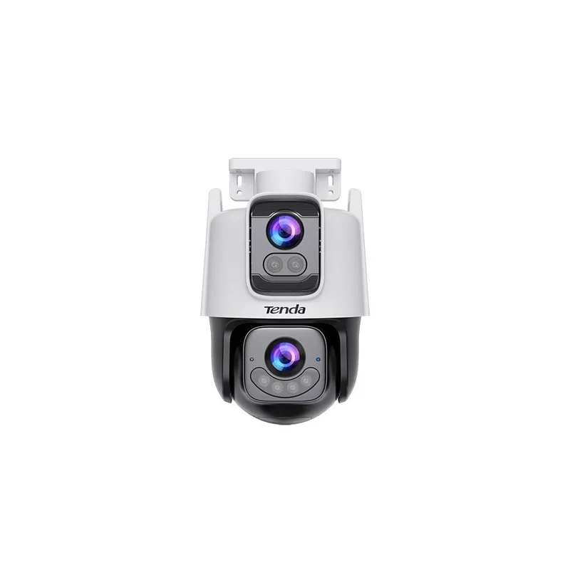 Camara equipada con lente fijo de 3MP y lente PT de 3MP - puede proteger simultáneamente 2 áreas diferentes, reduciendo eficazmente los puntos ciegos