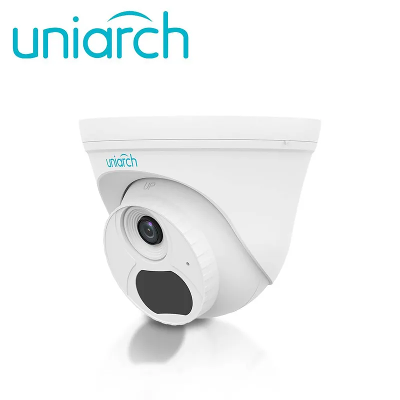 Cámara IP Turret Uniarch (IPC-T134-AF28-ECO) 4MP / Lente Fijo 2.8 mm / Micrófono Integrado / IR 30M / ONVIF / Ultra265 / PoE 4 MP
