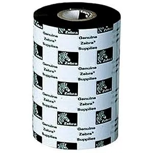 Ribbon ZEBRA 2000 Standard de CERA 110mm x 450mts. / 4.33 x 1 - 476' Compatible con Impresoras Industriales (Tabletop) 2000 STANDARD CERA Negro