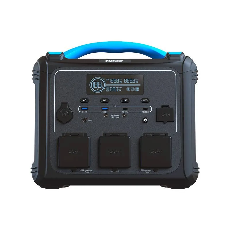 Power Station Forza Titan 1200W(FPP-T1200) - Color Negro con Azul USB