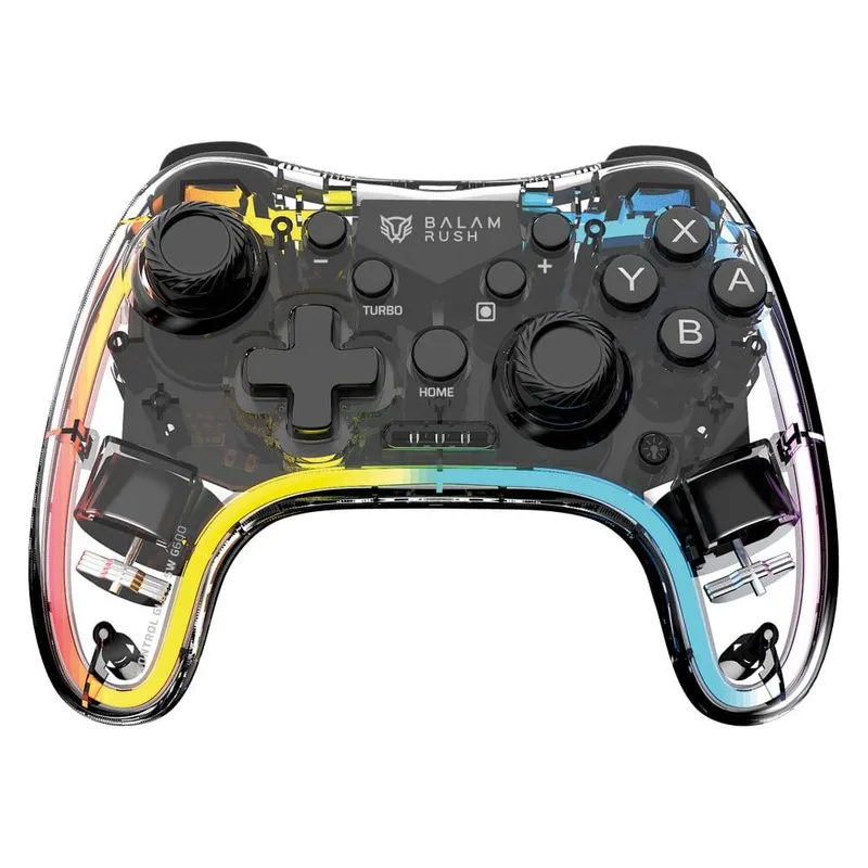 Gamepad Inalámbrico Kontrol Glow SWG600 BALAMRUSH AZENDER SERIES Balam Rush Transparente BR-940467