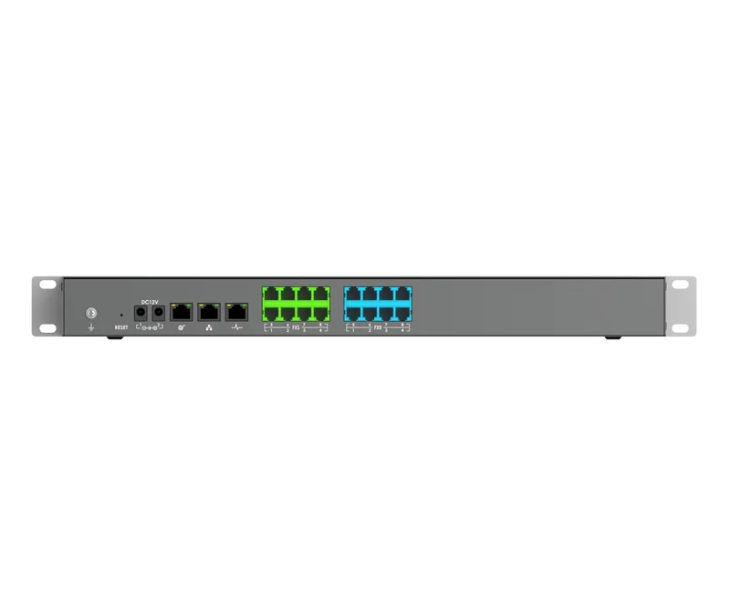 Conmutador IP para hasta 1500 usuarios y 150 llamadas simultaneas - 8 FXS, 8FXO, Solo Audio, WAVE, GDMS Grandstream 2000 usuario(s) UCM6308A