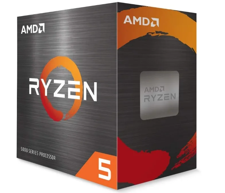AMD RYZEN 5 5500 - 6 núcleos, Socket AM4, Incluye Ventilador, Se requiere una tarjeta gráfica independiente 3,6 GHz 100-100000457BOX