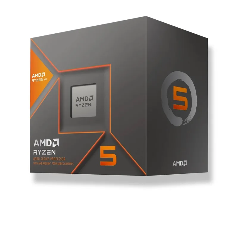 AMD RYZEN 5 8600G - 6 núcleos, Socket AM5, Con Ventilador, Con Gráficos Incluidos 4,3 GHz 100-100001237BOX