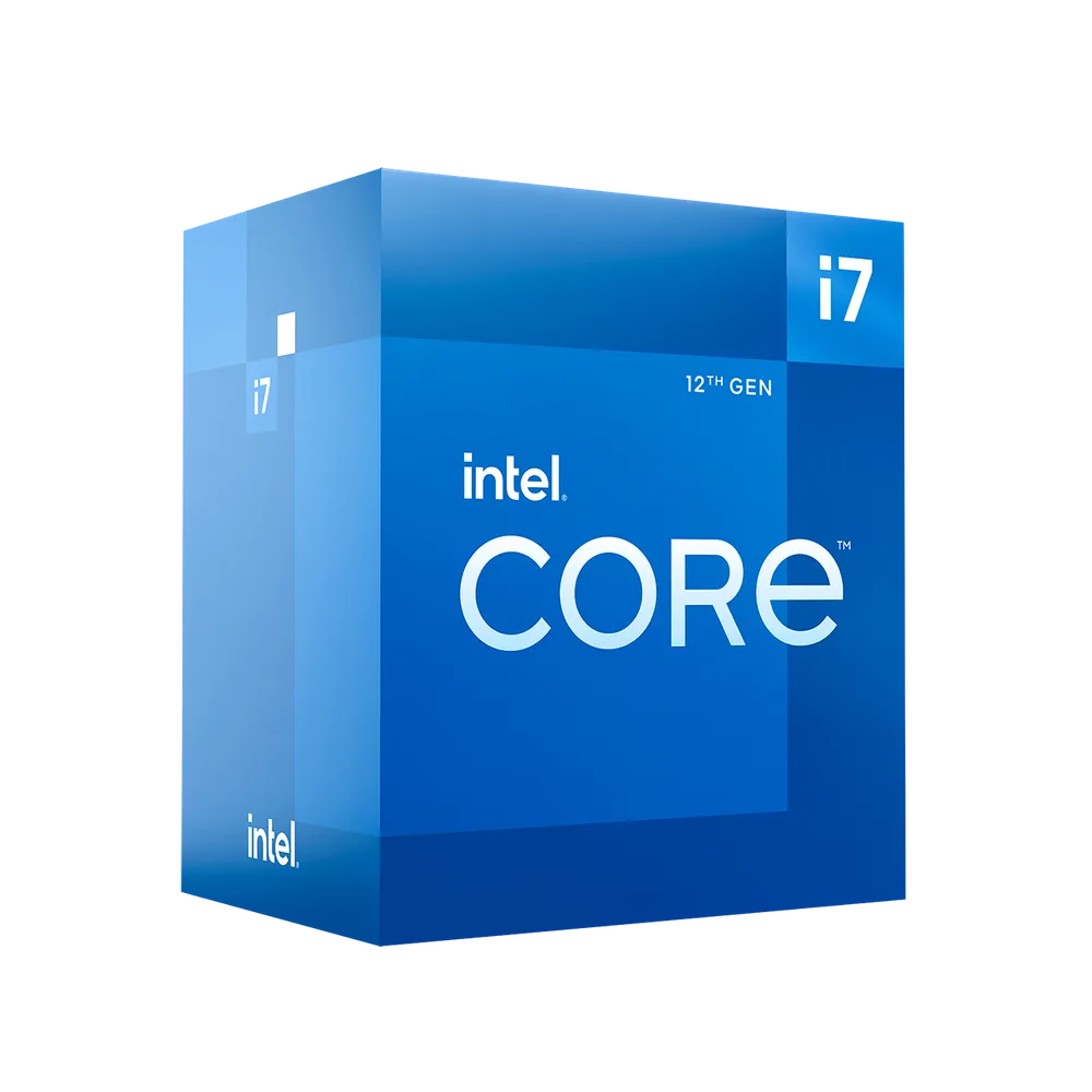 Procesador Intel Core i7-12700 2.10 GHz - 8 núcleos, Socket LGA 1700, 25 MB Cache con Gráficos UHD 770 y Disipador. (MBCHIPSET 600) BX8071512700