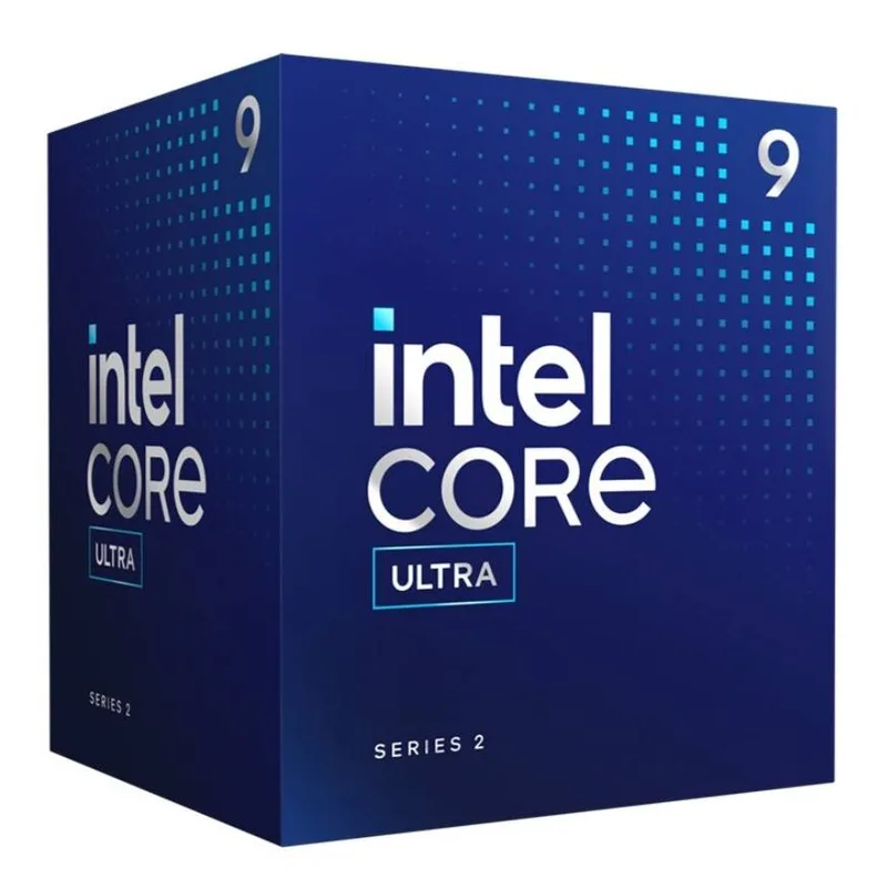 Procesador Intel Core Ultra 9 de 5.4 GHz - 24 núcleos (8P + 16E), 36 Tops (IA), Socket LGA 1851 con gráficos y disipador 40 MB BX80768285