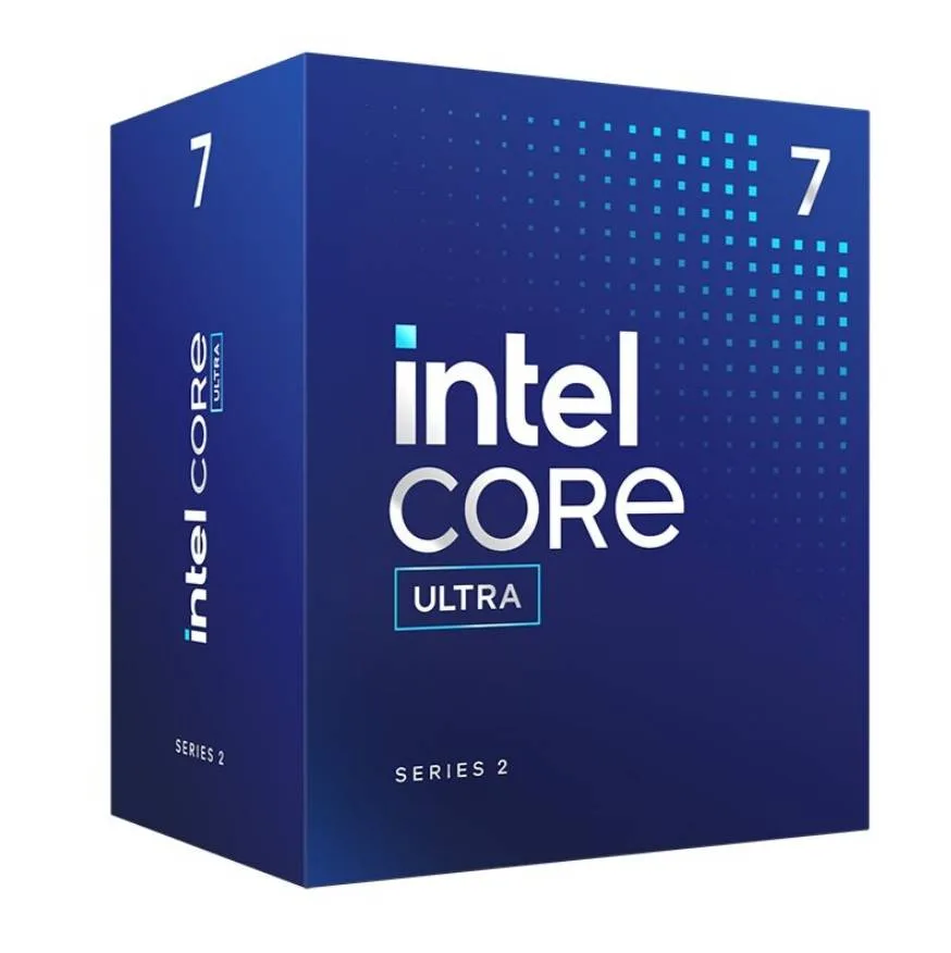 Procesador Intel Core Ultra 7 de 5.3 GHz - 20 núcleos (8P + 12E), 33 Tops (IA), Socket LGA 1851 con gráficos y disipador 36 MB BX80768265