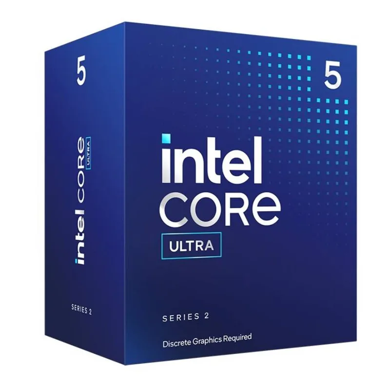 Procesador Intel Core Ultra 5 para escritorio 225F LGA 1851 - 10 cores (6P + 4E) Hasta 4.9 Ghz 4,9 GHz BX80768225F
