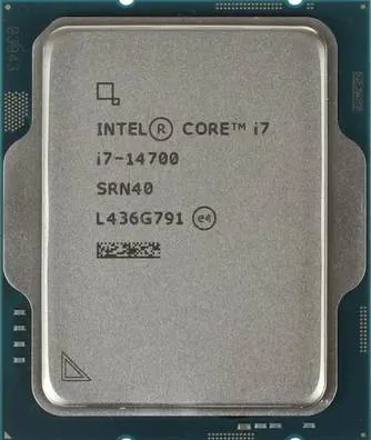 Procesador Intel® Core™ i7-14700 2.10 Ghz - 20 núcleos, TRAY SIN DISIPADOR, SIN CAJA. LGA 1700 Intel Core i7 CM8071504820817
