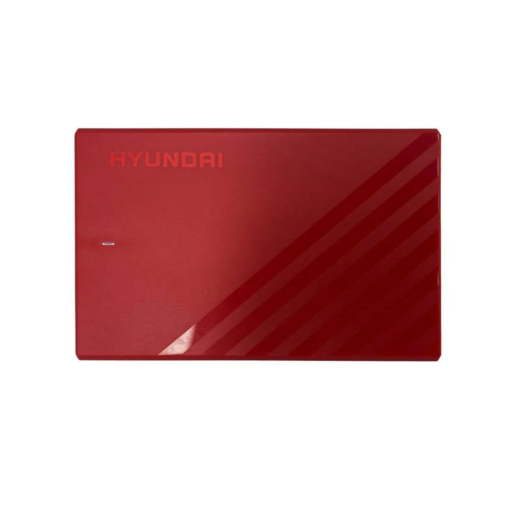 Disco Duro Externo Hyundai 500GB 2.5 Usb Rojo 500HYNRED Cable de Transferencia Incluido 500 GB