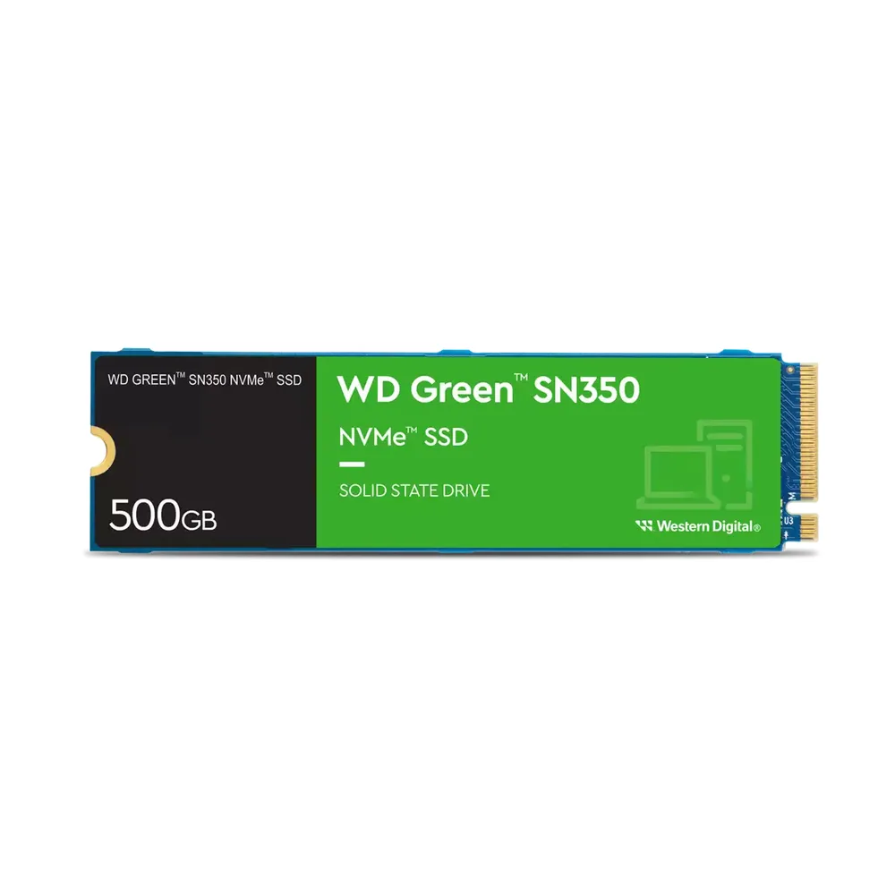 SSD WD Green SN350 NVMe - 500GB, M.2, 1500 MB/s Escritura, 2400 MB/s Lectura, PCI Express 3.0 SANDISK 500 GB WDS500G2G0C