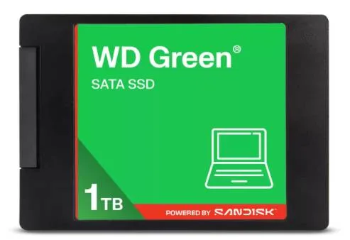 Unidad de estado Solido WD GREEN - 1TB, 2.5, 400 MB/s Escritura, 500 MB/s Lectura, SATA III SANDISK 1 TB WDS100T5G0A