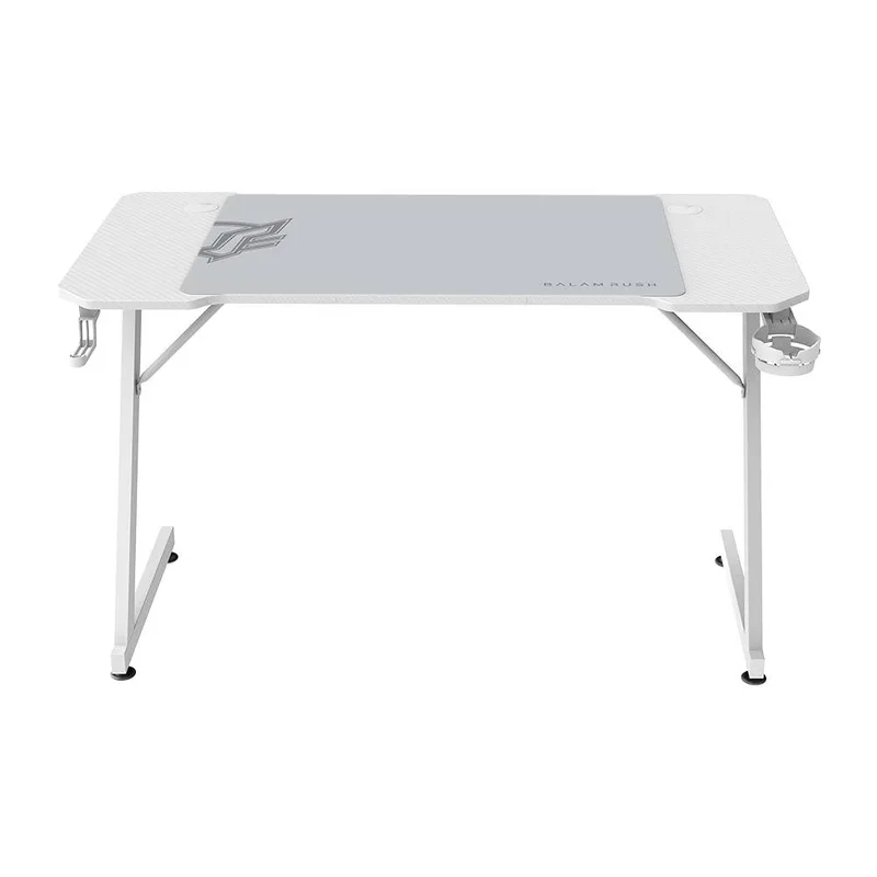 Escritorio Gaming Olympus Spot MRX4000 Balam Rush Mesa Gamer - Incluye un Tapete de 80x55 cm Antideslizante Blanco BR-941426