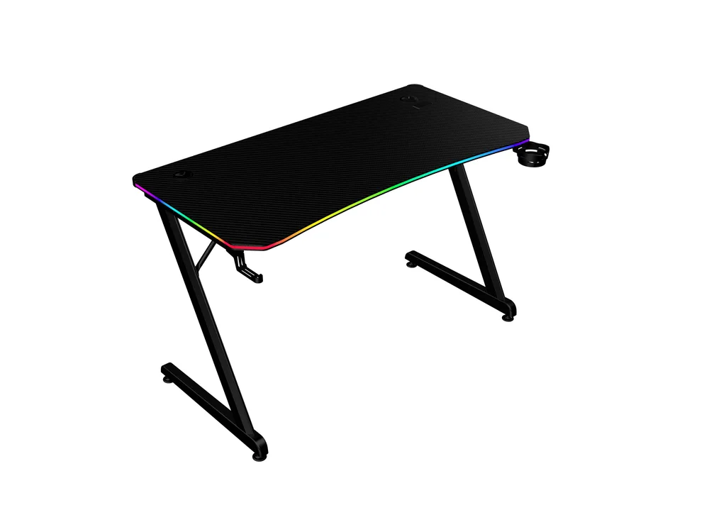 Escritorio Gamer Ergonómico Olympus Spot Glow Pro MRX8000 Balam Rush Legend Series Escritorio Gamer Ergonómico 120 x 60cm - Iluminación RGB, Porta BR-