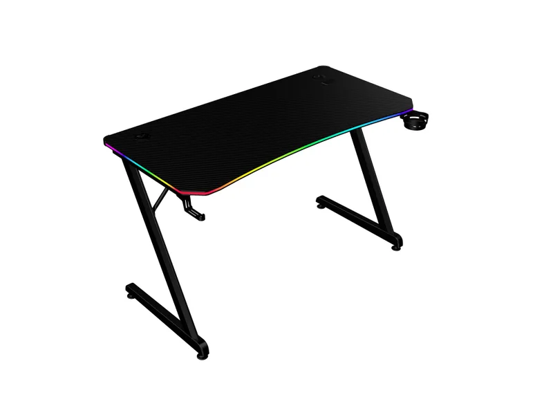 Escritorio Gamer Ergonómico Olympus Spot Glow Pro MRX8000 Balam Rush Legend Series Escritorio Gamer Ergonómico 120 x 60cm - Iluminación RGB, Porta BR-