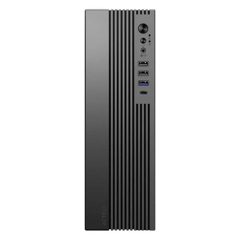 Gabinete Mini Torre Slim ONEX GS450 ACTECK Factor Micro ATX- Mini ITX - Lector de tarjetas SD Negro AC-943086