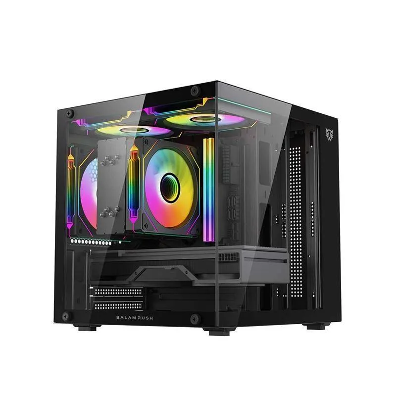 Gabinete Gamer Mini Torre TANK GLOW MINI 3500 Factor: Micro Atx - Mini ITX Balam Rush Negro BR-943871