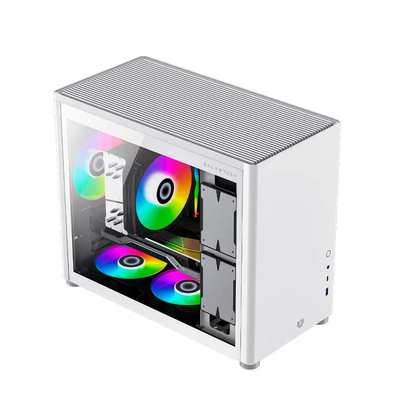 Gabinete Gamer Micro Torre ATX Eris Frost GI985 Legend Series Balam Rush Blanco BR-935647
