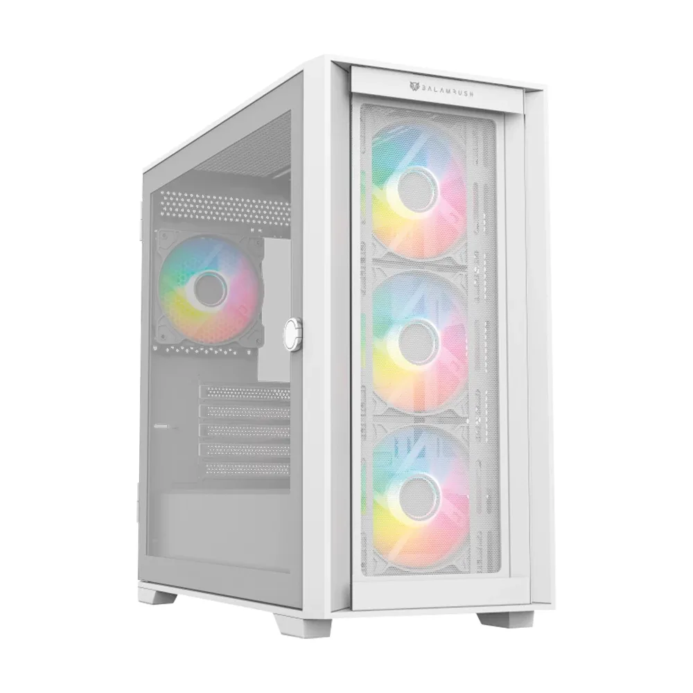 Gabinete Gamer Mini Torre Carbono Twin Mate 8000 Legend Series Balam Rush Blanco BR-938785